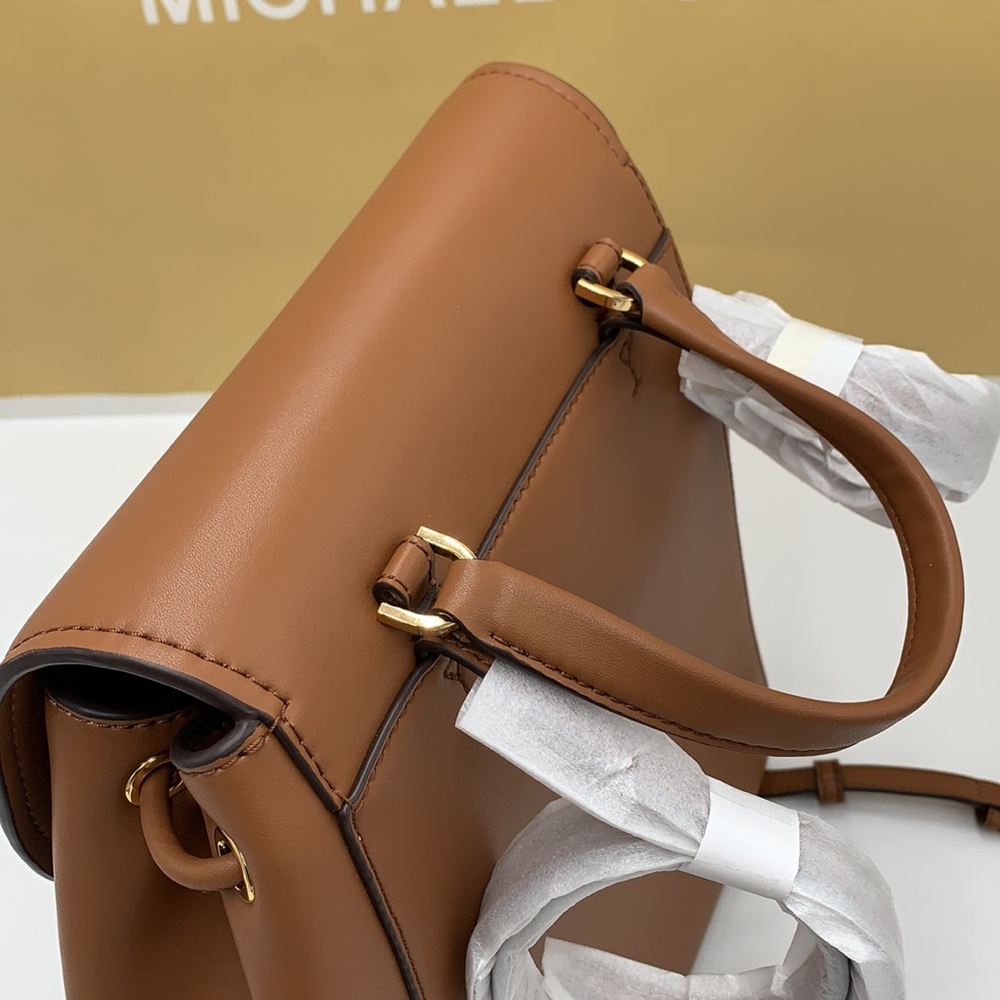 MICHAEL KORS PHOEBE MEDIUM DRAWSTRING BACKPACK BROWN SIGNATURE COLOR - Picture 10 of 16